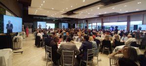 Un momento de la intervención de Emiliano Bernardo ante todos los asistentes