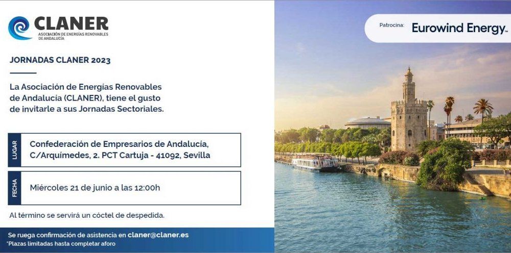 Claner congrega este miércoles 21 en Sevilla al sector renovable andaluz