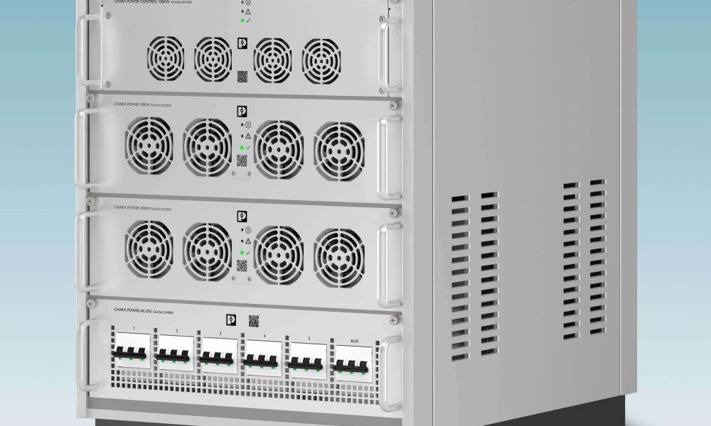 Diseño de una infraestructura de recarga DC modular y económica con racks de 19“