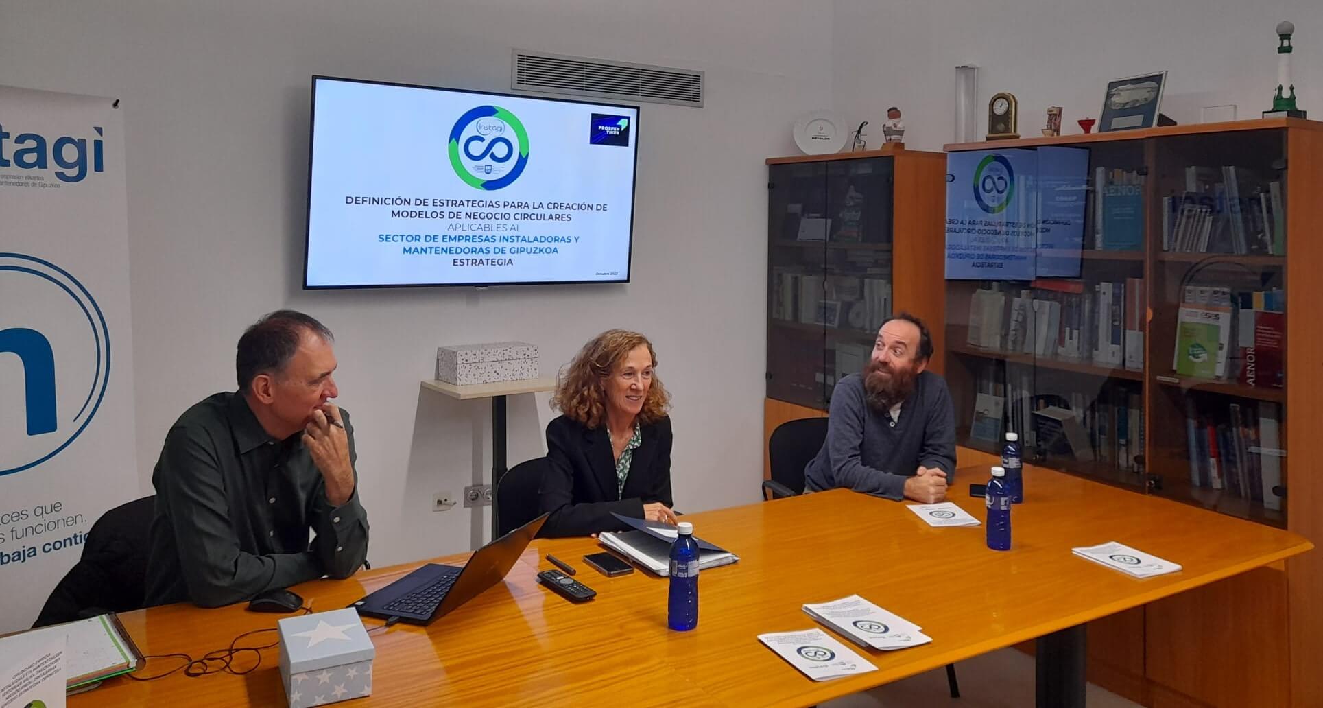 Un momento de la presentación, en la sede de Instagi