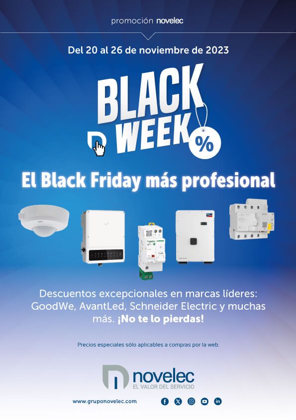 Novelec presenta su “Black Week Profesional”, con más de 80 productos con descuentos exclusivos online