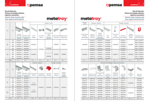 Pemsa presenta el catálogo de su nueva gama de bandejas aislantes metatray®