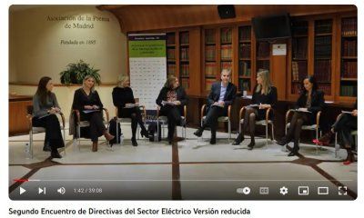 Enlaces a la versión completa y a la versión reducida del vídeo del Segundo Encuentro de Directivas del Sector Eléctrico