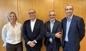 De izquierda a derecha, Pilar González, Andrés Carasso, Alejandro Burgalés y Óscar Querol