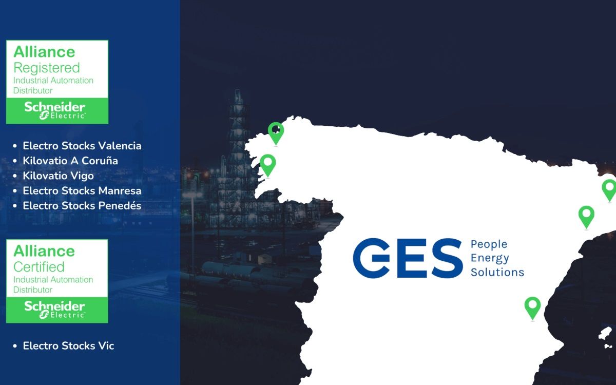 GES, reconocida por Schneider Electric como distribuidor oficial en automatización industrial