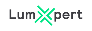 Logo de la nueva app LumXpert