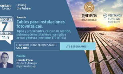Formación específica sobre cables para instalaciones fotovoltaicas, con Prysmian, en Genera 2024