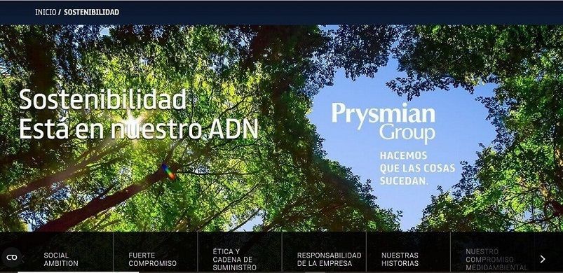 Prysmian reafirma su compromiso con la sostenibilidad