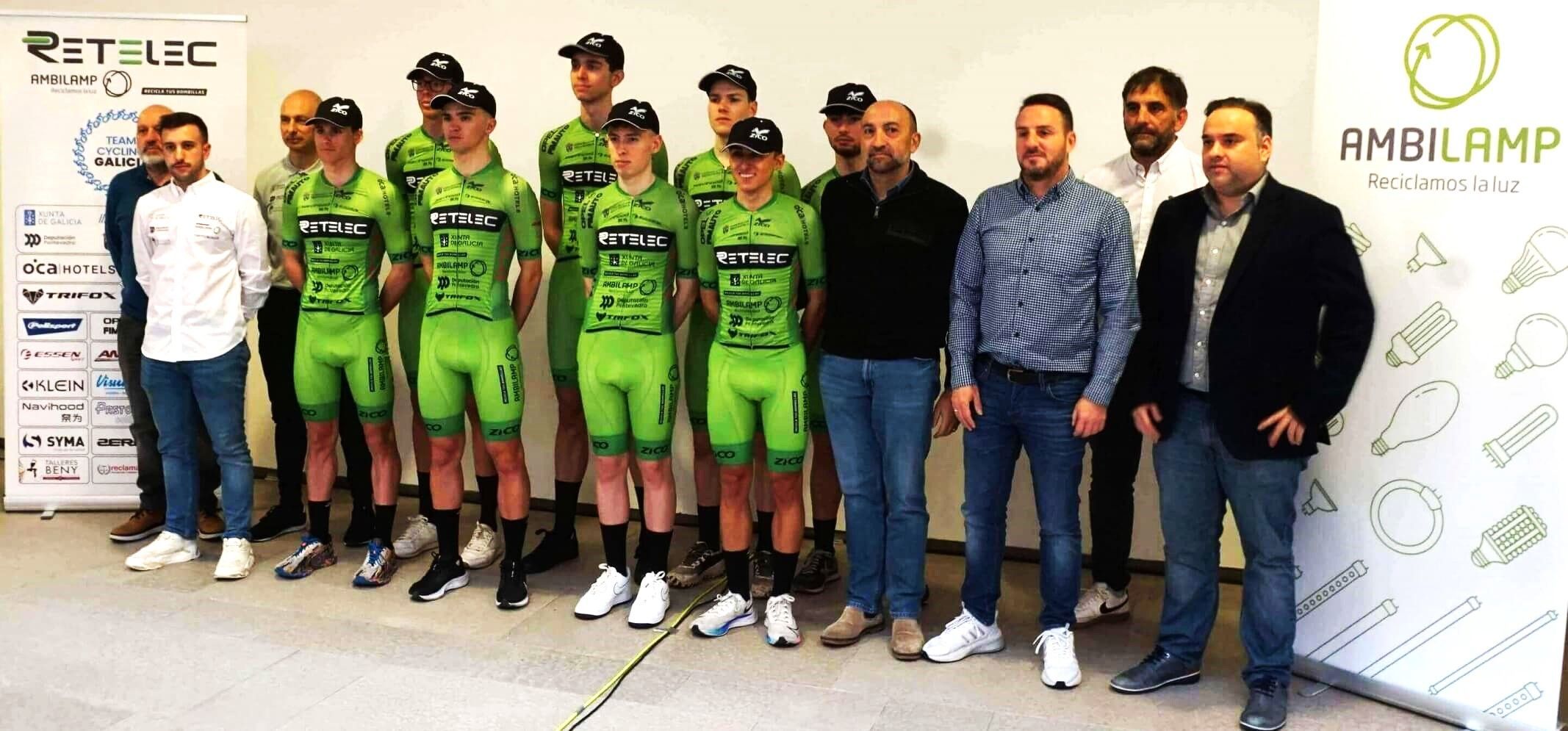 Ambilamp y Retelec renuevan su compromiso y apuesta por el ciclismo con el Team Cycling Galicia