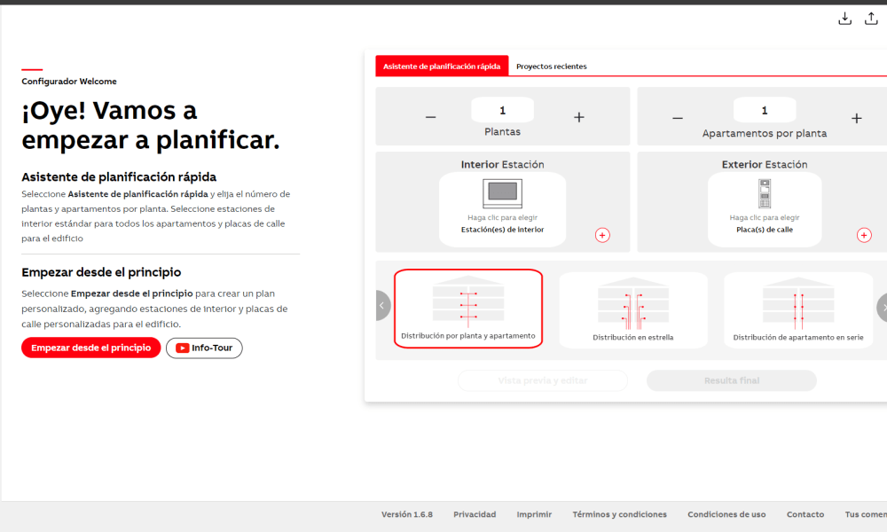 Nuevo configurador Welcome de Niessen