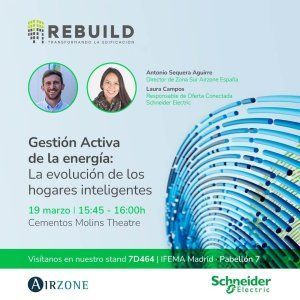 Schneider Electric lleva a Rebuild sus soluciones para la gestión de viviendas, edificios y el vehículo eléctrico