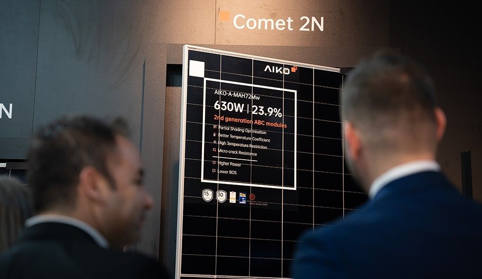 Aiko Solar presenta su próxima generación de módulos solares ABC N type de alta eficiencia