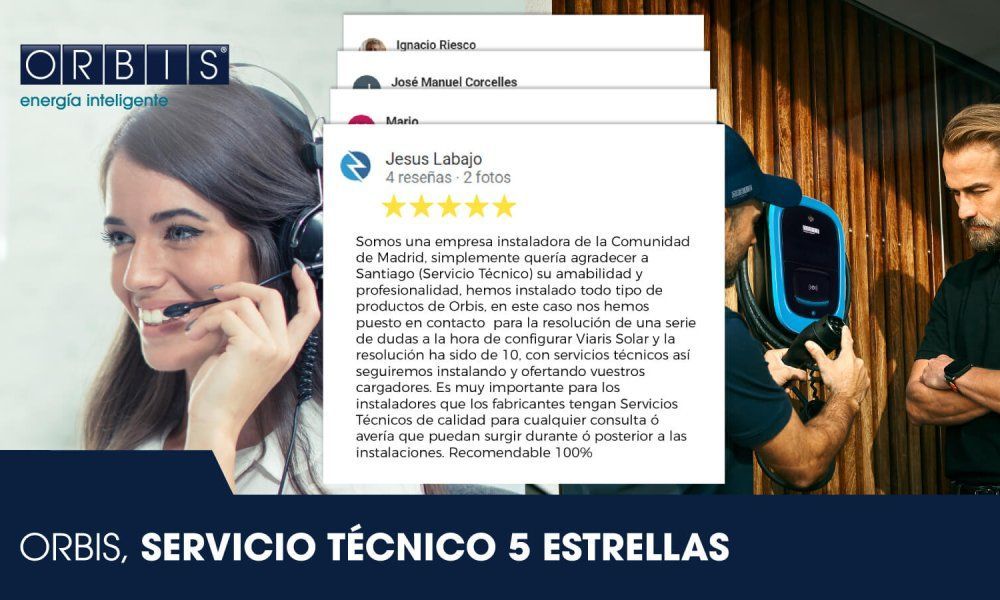 Los clientes certifican su confianza en el servicio técnico próximo y de calidad de Orbis