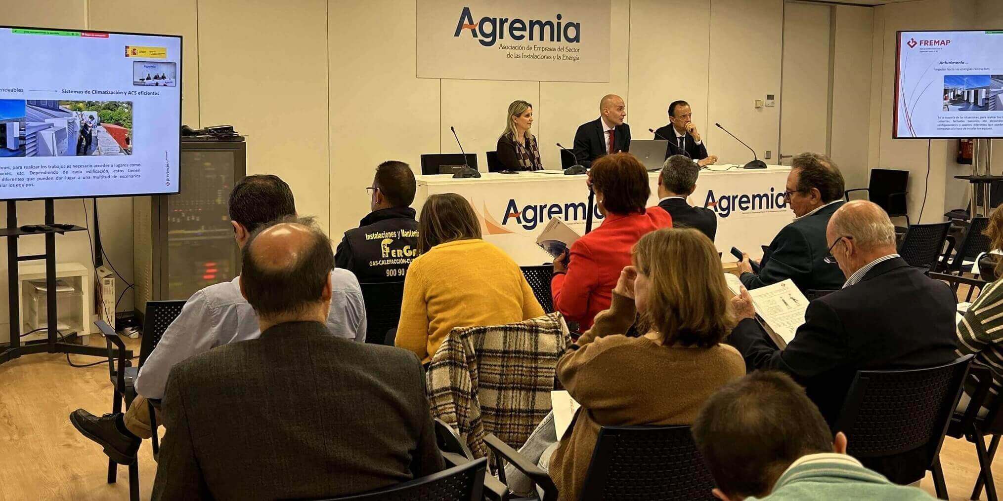 Agremia y Fremap presentan la primera Guía preventiva sobre instalaciones de aerotermia