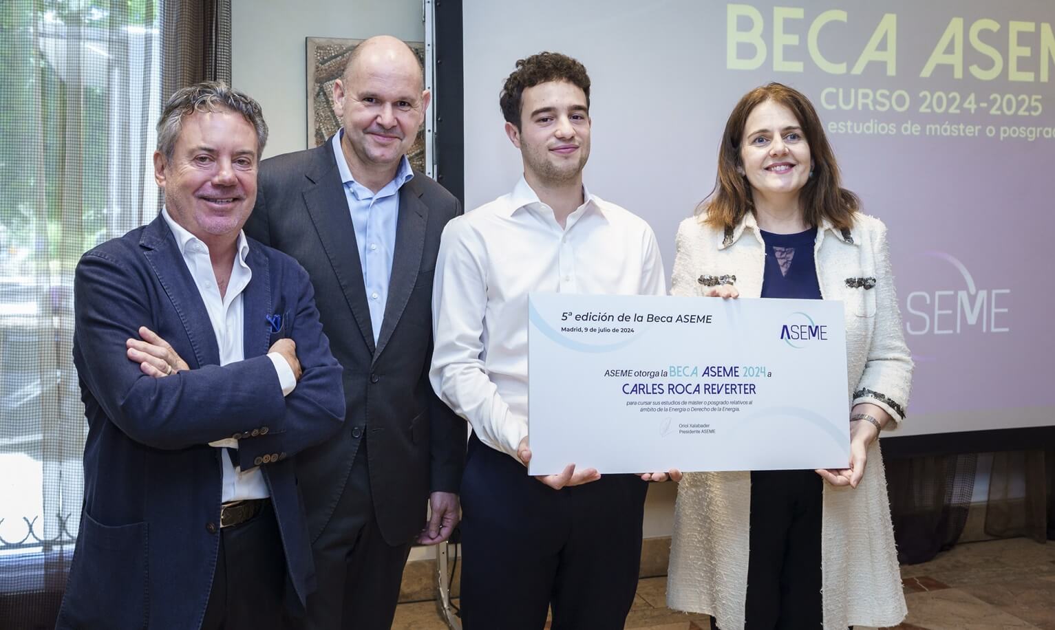 Por quinto año consecutivo, Aseme concede una beca de 10.000 euros para estudios en el sector energético