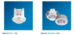 Nueva gama de detectores de presencia de Hager. Modelos de Detector Mini y Detector Standard