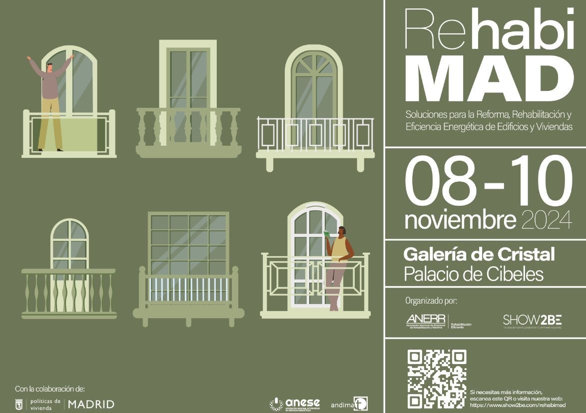 RehabiMad, un evento que nace para concienciar sobre la rehabilitación eficiente, el próximo noviembre, en Madrid