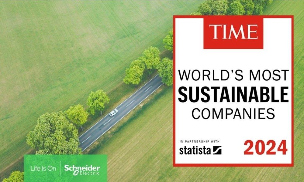 Schneider Electric reconocida la empresa más sostenible del mundo por la revista Time y Statista