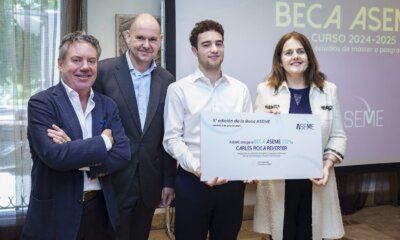 Por quinto año consecutivo, Aseme concede una beca de 10.000 euros para estudios en el sector energético