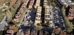 Una imagen de los tejados de la comunidad energética LaPabloRenovable