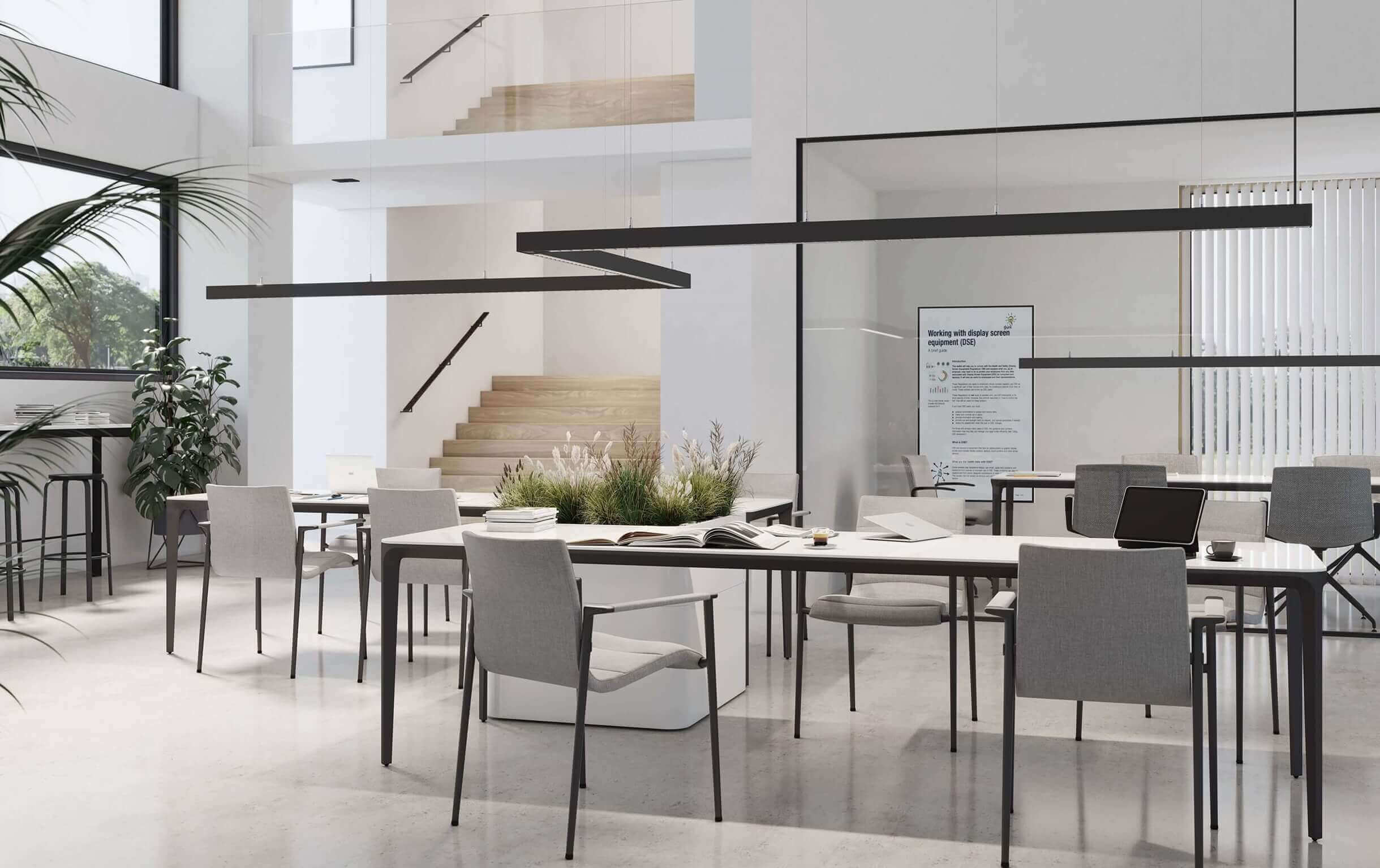 Simon 860, iluminación lineal para espacios de trabajo saludables y productivos