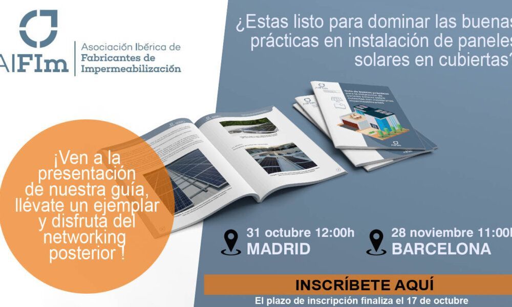 AIFIm presenta una guía con las mejores prácticas para la correcta instalación de una cubierta solar