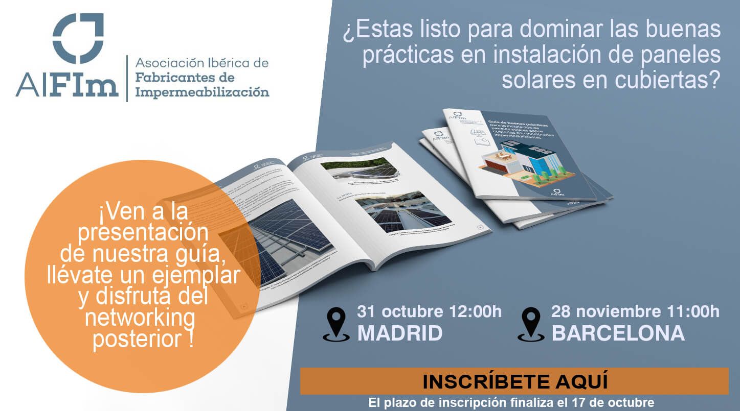 AIFIm presenta una guía con las mejores prácticas para la correcta instalación de una cubierta solar