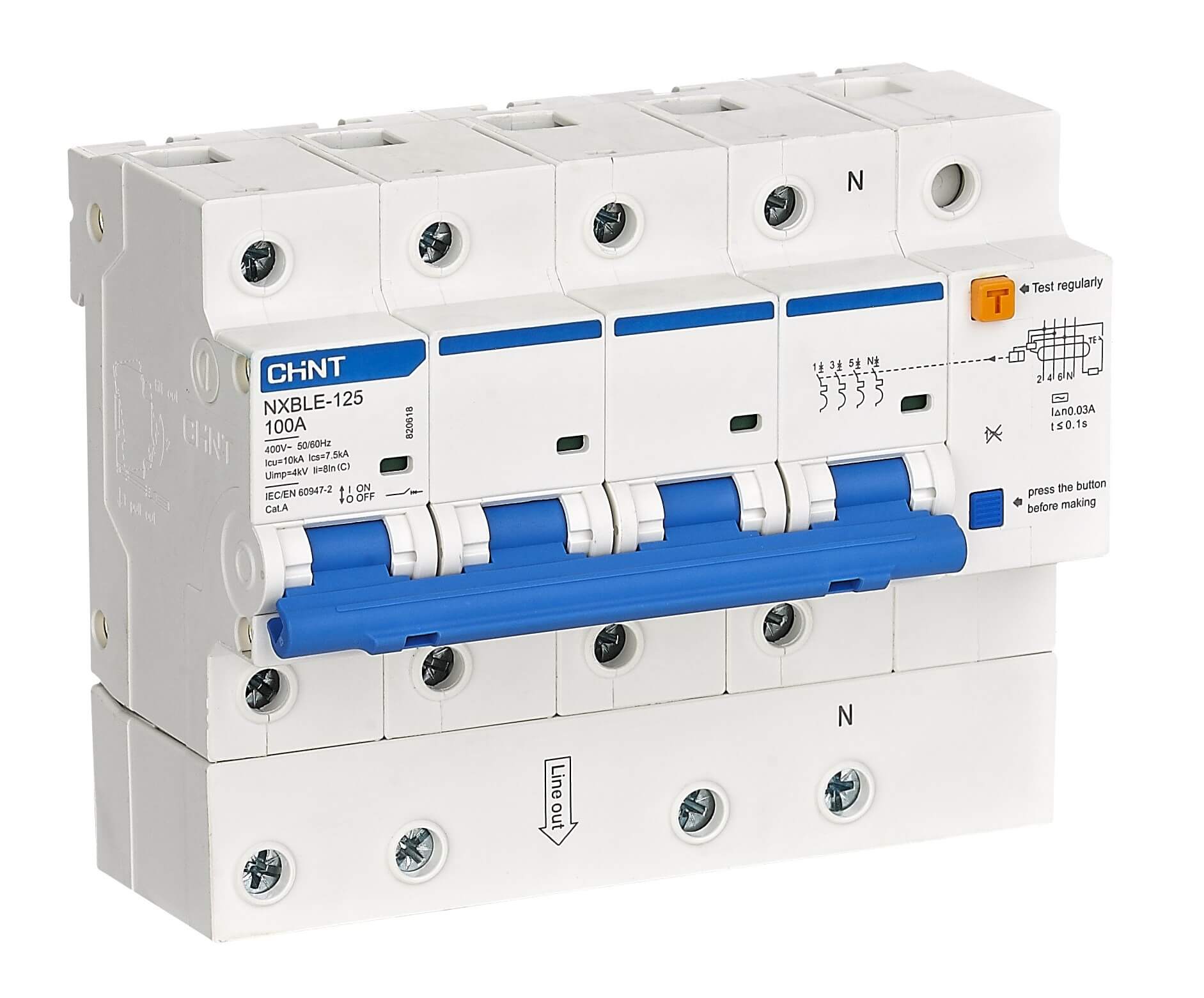 Chint presenta los interruptores diferenciales NXBLE-125