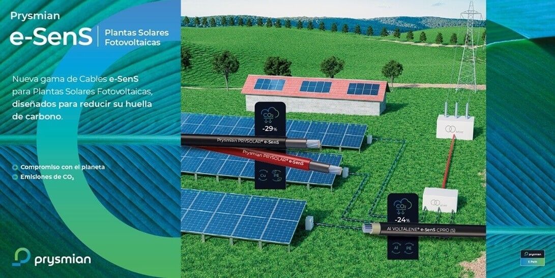 Prysmian presenta la primera gama de productos e-SenS para plantas solares fotovoltaicas
