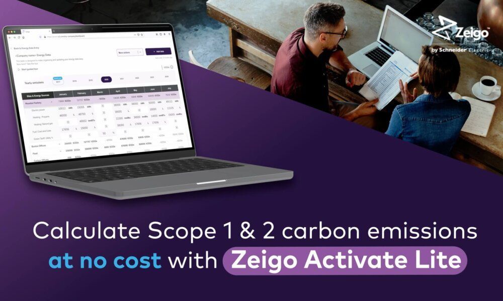 Schneider Electric lanza Zeigo™ Activate Lite, un software para la gestión integral de las emisiones