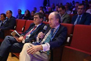 Alfredo Berges, director general de Anfalum, interviene en el transcurso de la jornada