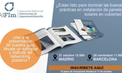 AIFIm presenta una guía con las mejores prácticas para la correcta instalación de una cubierta solar