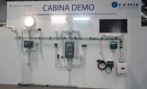 Cabina de muestra con la prueba en la que consistía la decimoséptima edición del Concurso