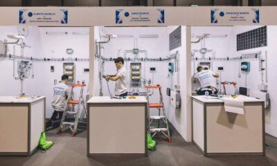 Fenie y los patrocinadores del Concurso de Jóvenes Instaladores donan a los centros de FP parte del material empleado en el certamen