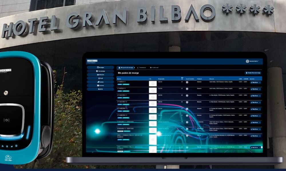 El Hotel Gran Bilbao instala cargadores inteligentes vinculados a la Plataforma Viaris, de Orbis