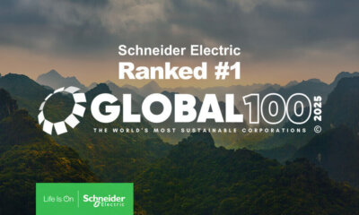 Schneider Electric, nombrada por segunda vez empresa más sostenible del mundo