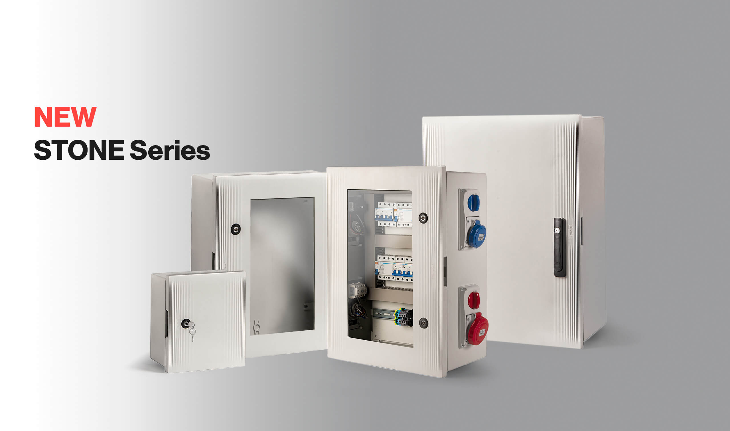 Famatel presenta su nueva serie Stone, de armarios de poliéster “de alta resistencia”