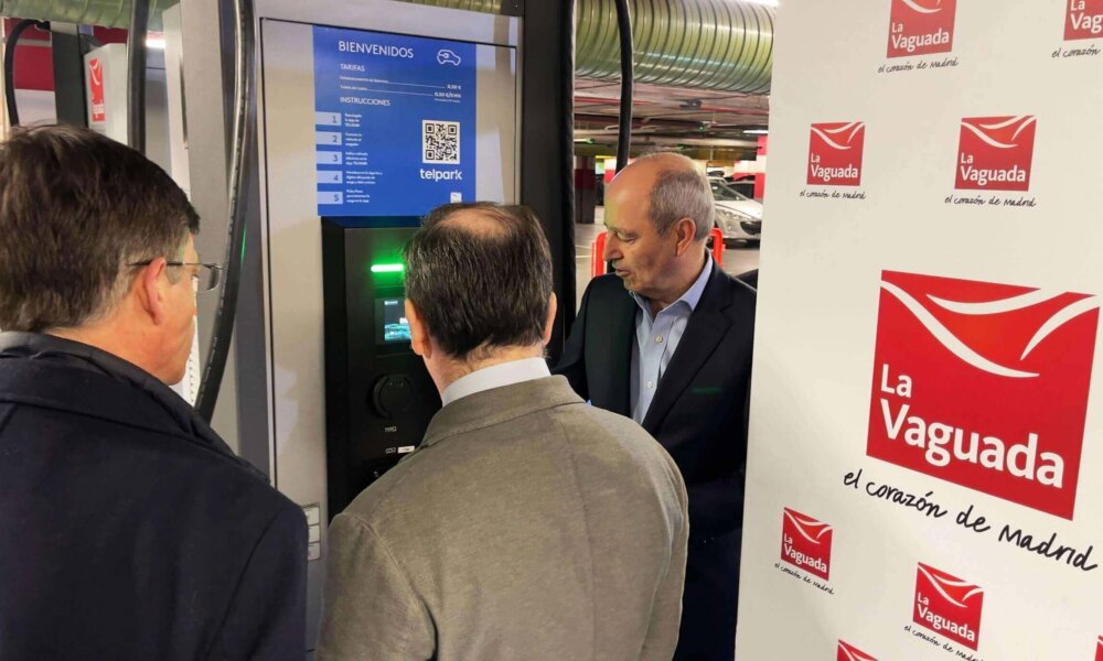 El parking de La Vaguada refuerza se convierte en el primer hub eléctrico de Madrid