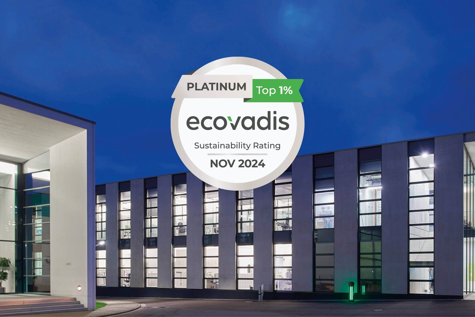 La consecución de la certificación EcoVadis Platino sitúa a Hager Group entre las empresas más sostenibles