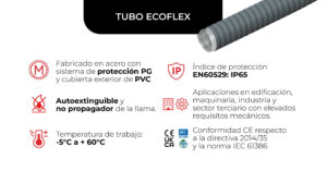 Características del modelo de Tubo Ecoflex