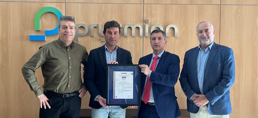 Prysmian, pionera en obtener el certificado Aenor para un proyecto de Economía Circular para cables eléctricos