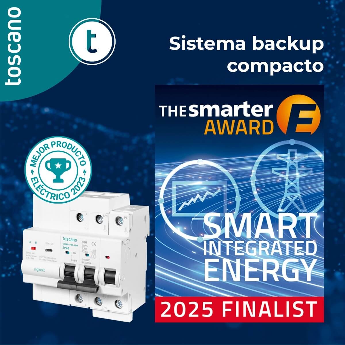 Toscano, finalista en los premios internacionales de Intersolar, el evento más importante del sector fotovoltaico