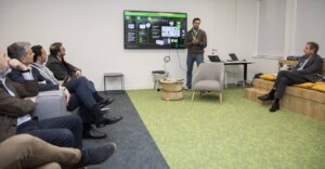 Un momento de la presentación de EcoStruxure Microgrid Flex