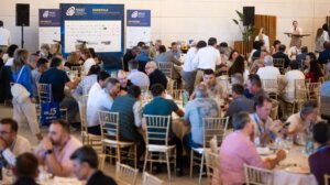 Un momento de la comida con la que concluyó la jornada