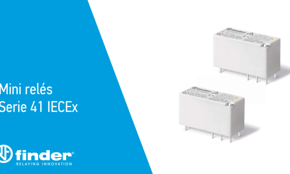 Finder amplía su gama para atmósferas explosivas con los mini relés Serie 41 IECEx