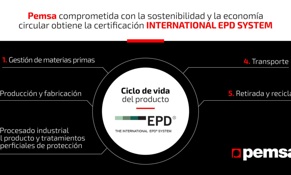 Pemsa obtiene la certificación International EPD System para sus sistemas de bandejas portacables