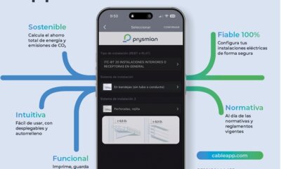 Prysmian lanza una nueva versión de Cable App con mejoras técnicas y nuevas utilidades