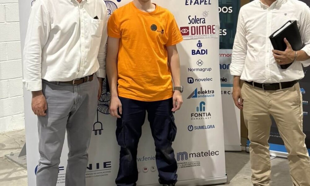 Sergio Hazleden Pérez representará a Granada en el Concurso Nacional de Jóvenes Instaladores