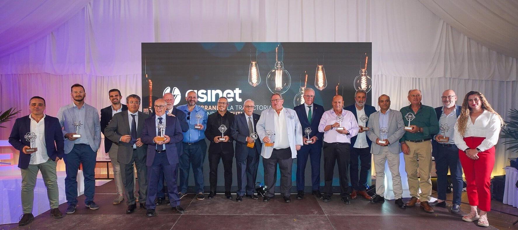 Asinet celebra sus 45 años de trayectoria con una gala conmemorativa