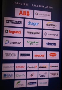 Marcas de proveedores participantes en el evento